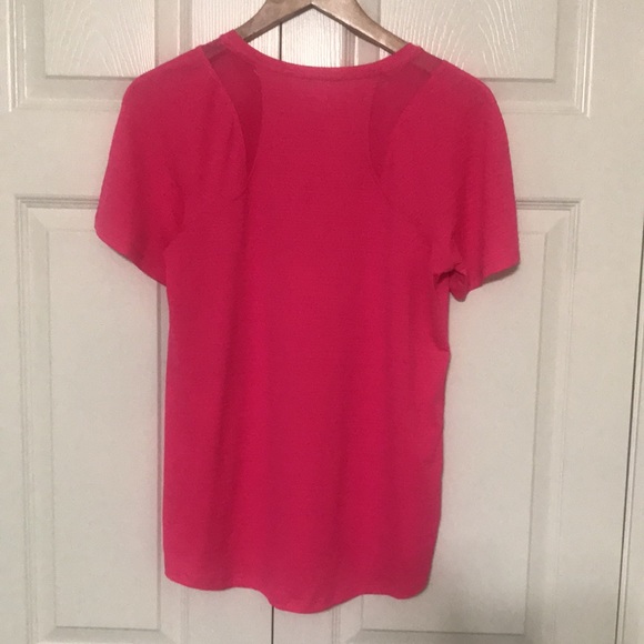Avia Mesh Performance T-Shirt  Size S (4/6) Fuschia Sizzle Color - Picture 6 of 9